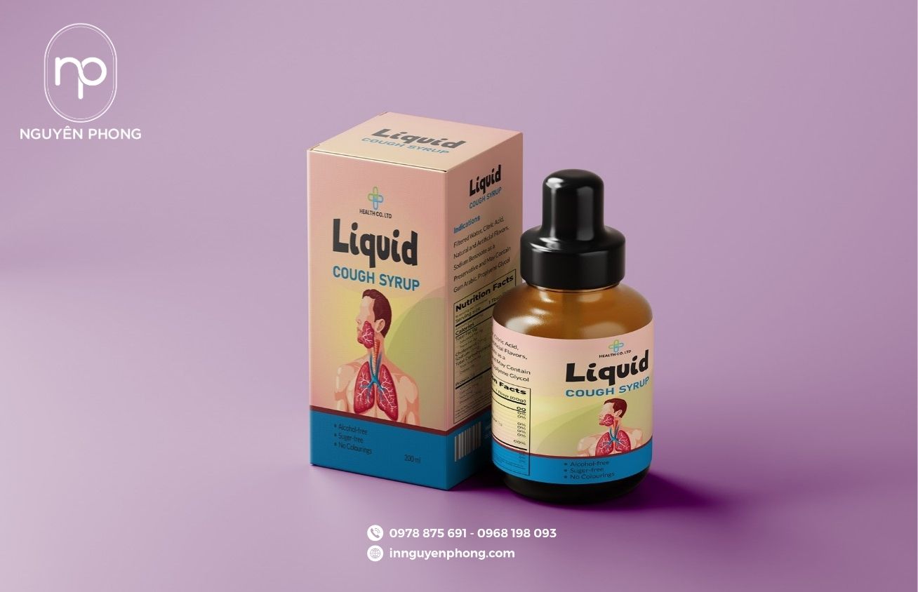 Kích thước hộp đựng siro được tùy chỉnh theo yêu cầu